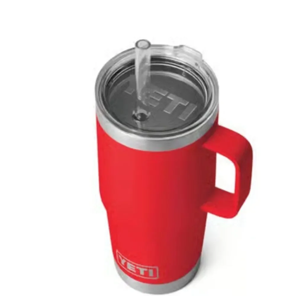 YETI‎ Rambler 25oz Mug w/Straw Lid- Rescue Red